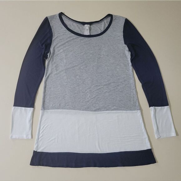 Brenda's Long Sleeve Colorblock Tunic Top - Picture 1 of 9